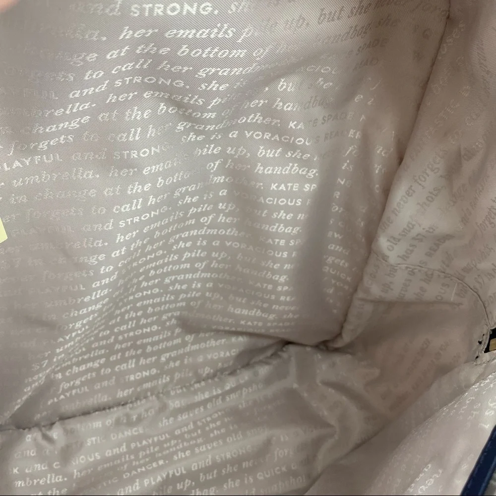 KATE SPADE HYDE LANE GINGHAM LEATHER BACKPACK HARTLEY